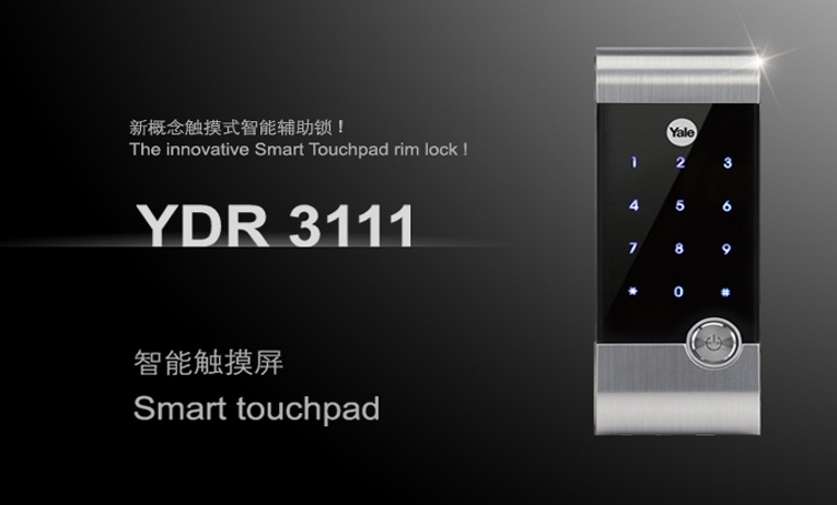 YDR3111圖片,卡鎖,耶魯智能鎖,智能觸摸屏